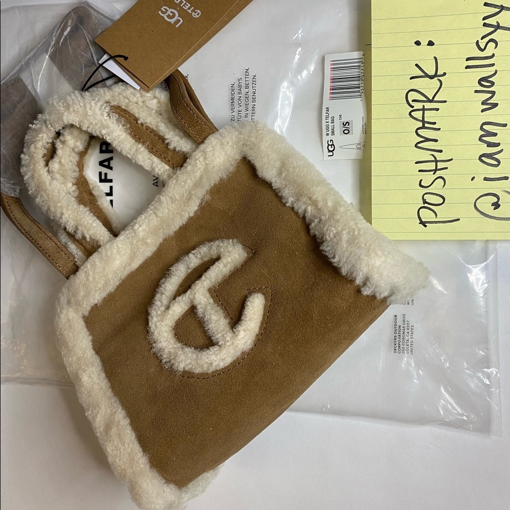 UGG x Telfar NWT Chestnut small shopping bag suede nwt never worn rare sold out